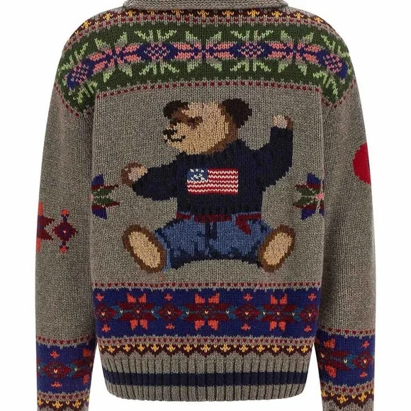 Polo Bear Wool Zip Cardigan - Picture 2 of 9